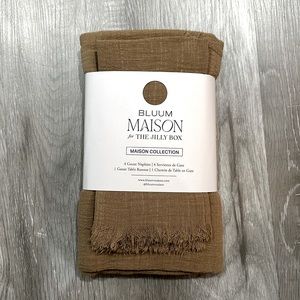 Bluum Maison for the Jilly Box: Gauze cotton table runner and 4 napkins